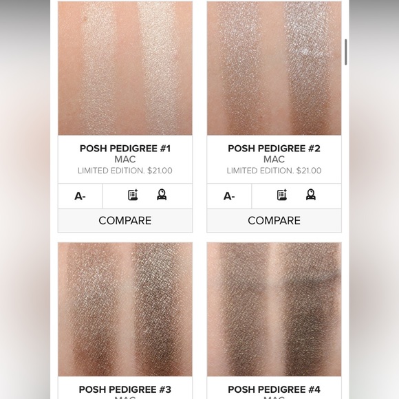 Posh Pedigree Mineralized Quad Eyeshadow Collection MAC - Picture 9 of 15